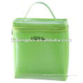 High Quality Green Color TPU Cosmetics Packaging Bag with Handle Top
